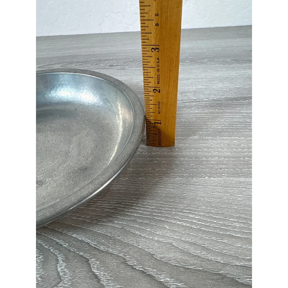 Old Newbury Crafters Pewter Bird Dish Trio Songbirds Catchall Bowl Silver Gold